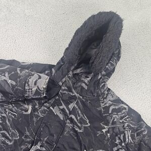 Fox Racing Jacket Mens Small Black Camo Hooded Insulated Winter Parka Coat